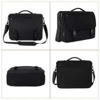 Sac à bandoulière pour homme en gros, sac d'ordinateur portable léger pour femme, sacoche noire, sacs messager