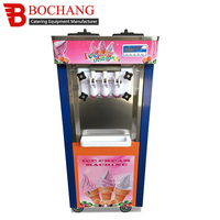 Machine autoportante de crème glacée congélateur de différentes saveurs, Machine de crème glacée pour Buffet et mcdonald's