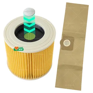 6.414-552.0 64145520 Filter For Karchers A2004 A2204 A2656 MV2 WD2 WD3 WD 2/3 Vacuum Cleaner Spare Parts Hepa Filter Dust Bag