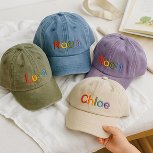 Custom Embroidered Fashion Logo Unconstructed Crown 100% Cotton 6 Panel High Quality Plain Dad Hats Unisex <strong>Baseball</strong> <strong>Caps</strong> - Product Image 2