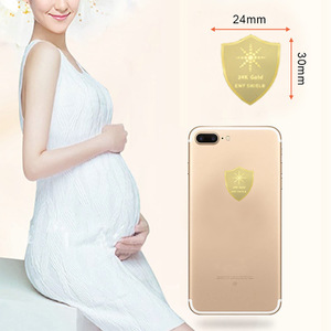 Pegatina Antirradiación de Fuerza Electromotriz 5G, Protección Inalámbrica para Teléfono Móvil, Fuerza Electromotriz Dorada - Product Image 5