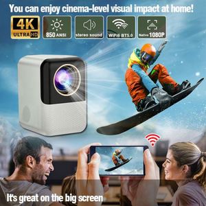 Mini Proyector Portátil 1080P, Compatible con 4K, Android 10, WiFi 5G Inalámbrico Inteligente y Bluetooth 6.0, Proyector de Cine en Casa 2G+16G - Product Image 4