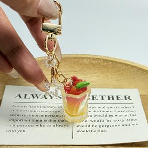 Llavero Decorativo para Bolsa con Diseño de Limón y Bebida de Jugo, Flexible, de Plástico, Original CHENXI, Verano 2025, Kawaii - Product Image 3