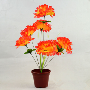 Ramo <span class=keywords><strong>de</strong></span> <span class=keywords><strong>flores</strong></span> artificiales conmemorativas <span class=keywords><strong>de</strong></span> seda, 7 cabezas, <span class=keywords><strong>para</strong></span> el <span class=keywords><strong>cementerio</strong></span>, China - Product Image 6