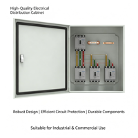Boîtier de distribution électrique OEM personnalisé IP55 en tôle, armoire de commande vide avec serrure mécanique pour usage industriel