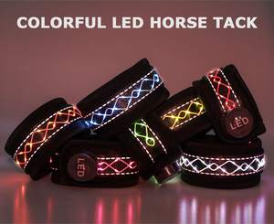 Bande lumineuse <span class=keywords><strong>pour</strong></span> cheval, qui brille dans <span class=keywords><strong>la</strong></span> <span class=keywords><strong>nuit</strong></span>, avertissement sécurité, <span class=keywords><strong>accessoires</strong></span> d'équitation, flash, en Nylon - Product Image 4