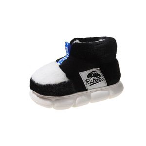 Chaussons d'hiver en coton pour hommes et femmes avec semelle épaisse et fourrure super chaude, bottes en fourrure anti-gel, sac inclus, antidérapantes - Product Image 5