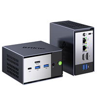 Workstation AMD AI 9 HX470 Mini PC 12-core 24-thread Computer WiFi7 Mini PC 64GB LPDDR5 1TB SSD Gaming Computer Desktop