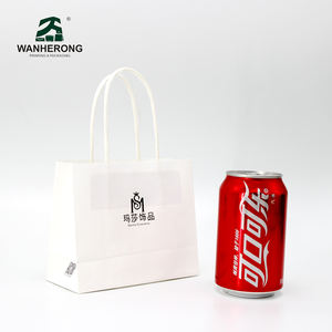 Sacchetti <span class=keywords><strong>carta</strong></span> boutique compras entrega de alimentos sacar bolsas de papel con asas - Product Image 2