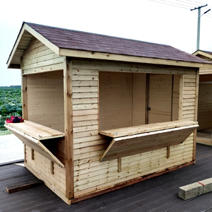 Casa de Madera Personalizada para Jardín Exterior, Resistente a la Corrosión, Móvil y Ensamblable, como Cuarto de Herramientas, Quiosco de <span class=keywords><strong>Venta</strong></span> o Caseta de Seguridad - Product Image 4
