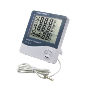 OKY3065-18A HTC-2 Digital <b>Temperature</b> Humidity Meter with External <b>Probe</b> and Clock - Product Image 6