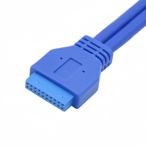 สายเคเบิลขยายพอร์ต USB 3.0 แบบ 1 ต่อ 2 สำหรับเมนบอร์ด, สายเคเบิลพอร์ต USB 3.0 แบบ 20 พิน สำหรับแผงด้านหน้าของเมนบอร์ด - Product Image 1