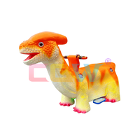 Manège pour enfants en forme de dinosaure, équipement d'amusement à monnayeur pour aire de jeux intérieure