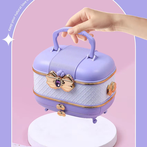 2024 meilleure vente enfants Kits de maquillage <span class=keywords><strong>fille</strong></span> semblant Kits de maquillage jouer maison jouet <span class=keywords><strong>valise</strong></span> avec ensemble de maquillage bricolage Kits de cosmétiques - Product Image 4
