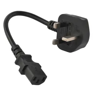 UK Standard Bs Power Cord with C 13 Connector