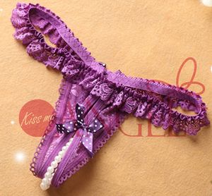 KISS ME ANGEL sexy donna glamour boudoir lover biancheria intima seducente perla aperta perizoma T pants - Product Image 6