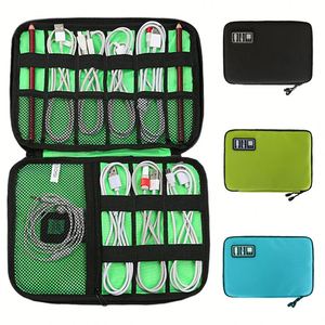 Digital Multifunctional Nylon Zipper Durable Casual Portable <b>Storage</b> Bag for Data Cable Phone Accessories Headphone Charger USB - Product Image 1
