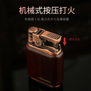 Encendedor de Queroseno de Madera JOFI, Sándalo Morado, Recargable, Resistente al Viento, Duradero, Regalo para Hombre - Product Image 3