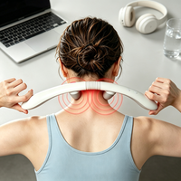 Masseur de cou et d'épaules en silicone à 2 têtes, OEM ODM, pour la thérapie par acupression à domicile et au bureau