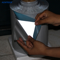 Vinilo Termotransferible Reflectante (HTV) en Rollo, Película Termoadhesiva de Alta Visibilidad, PU Ecológico, Antiagrietamiento, para Ropa y Camisetas