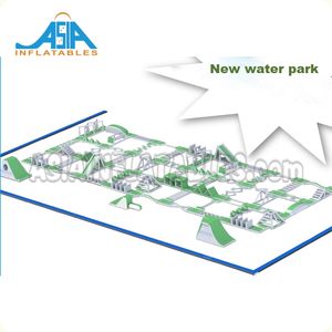 Parc aquatique gonflable vert, m, plus grand, pour 1,5 - Product Image 2