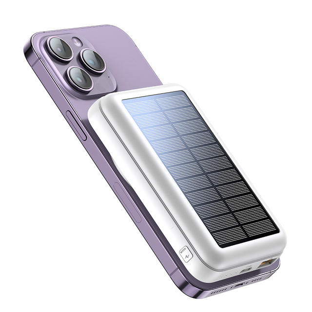 Magnetic Wireless Power Bank Ultra-thin 20W Fast Charger 18W Portable Charger Type-C High Capacity 10000mAh Solar Power Bank
