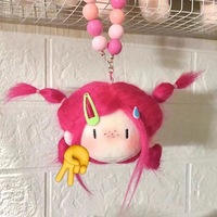 Nouvelle poupée en peluche mignonne et moelleuse à tête ronde, décoration polyvalente, jouet créatif, pendentif, cadeau de vacances, meilleurs amis, boîte colorée