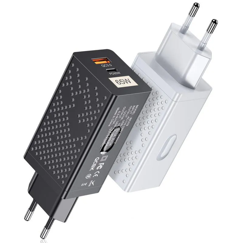 65W GaN Type C PD Charger 20W USB QC4.0 QC3.0 Quick Charge Fast Charging For iPhone 14 13 Pro for Xiaomi for Samsung
