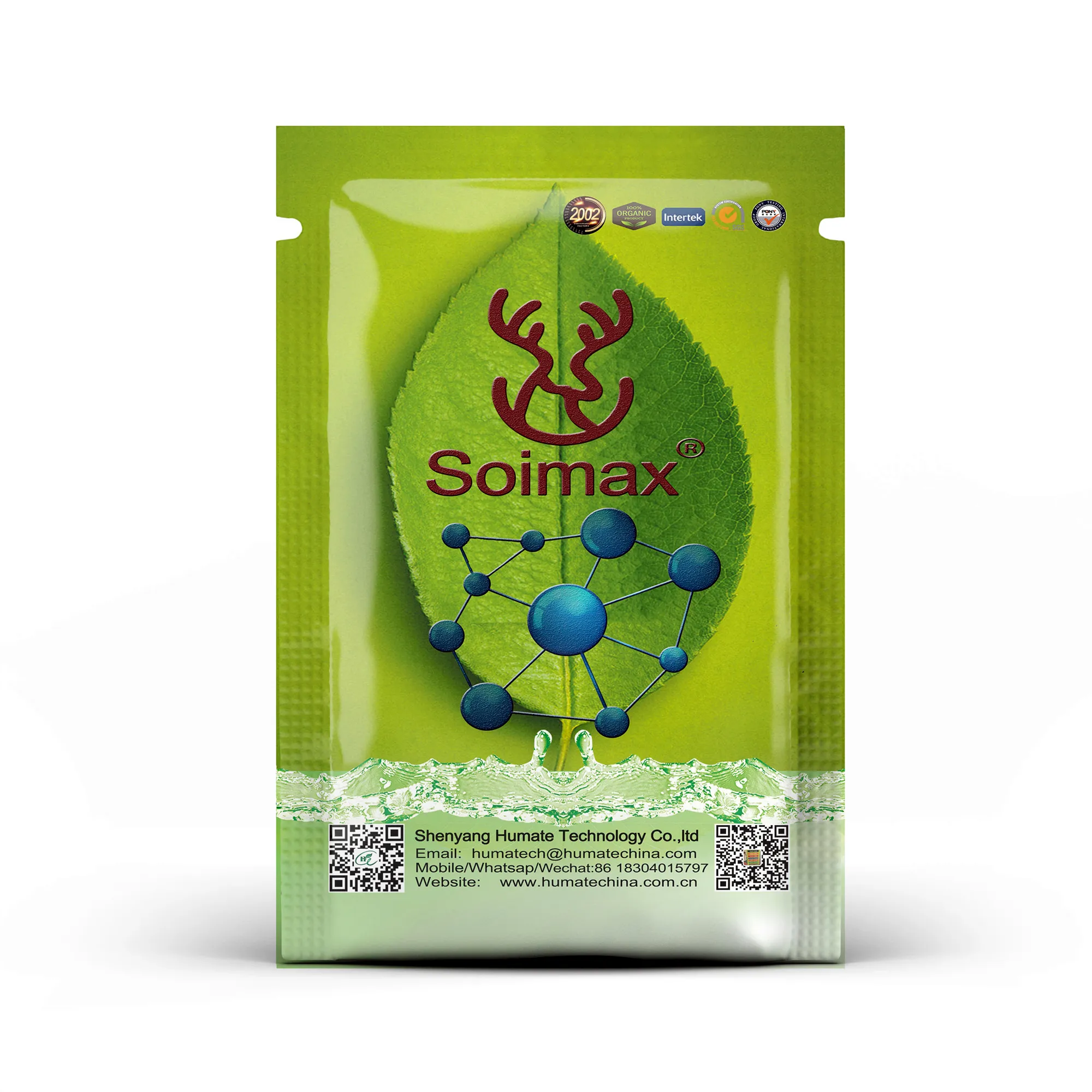 "Soimax" Factory Price Water Soluble Amino Acid Organic Fertilizer Seaweed Extract/Fulvic Acid Powder Humic Acid