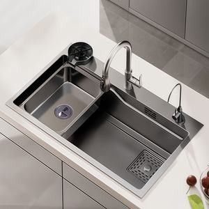 Fregadero de Cocina de Acero Inoxidable SUS304 Engrosado, Nano Antibacteriano y Antiaceite, de Gran Tamaño, con un Solo Tazón, para Lavado de Verduras - Product Image 1