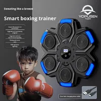 Mannequin d'entraînement de boxe musical intelligent pour la pratique de la cible murale à domicile - Utilisation pour les enfants