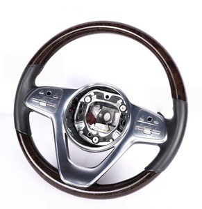 Für Mercedes-Benz Maybach S-Klasse <span class=keywords><strong>GLC</strong></span> Leder-Karbon-Lenkrad-Baugruppe W211 S320 Mahagoni-Design - Product Image 5
