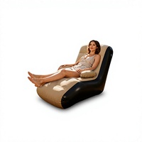 Canapé gonflable moderne en flocage, chaise longue portable rectangulaire pour salon et chambre à coucher