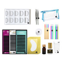 Kit d'exercices de pratique pour faux cils, ensemble de formation, de maquillage, avec tête de Mannequin, 10 pièces