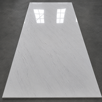 Panneaux muraux en PVC UV effet marbre pour la décoration intérieure de la maison, avec finition dorée personnalisée, imperméables