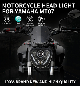 Ensemble de phares à LED homologués E-mark pour <span class=keywords><strong>Yamaha</strong></span> <span class=keywords><strong>MT</strong></span> <span class=keywords><strong>07</strong></span> / MT07 2014-2017, accessoires pour moto, pièces de moto FZ <span class=keywords><strong>07</strong></span> - Product Image 4