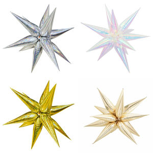 Globos de Estrella Explosiva DIY de 26 Pulgadas/40 Pulgadas, Globos de Papel de Aluminio de Estrella en Múltiples Colores, Globos Mágicos con Púas - Product Image 1