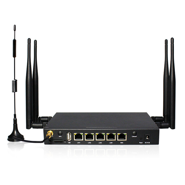 4G Giga Port Modem Industrial Grade Firewall Router 5 Lan Port Core Routers1200M Dual Frequency 2.4G&5G Vehicle Wifi Sim Router