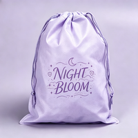 Sac à cordon non tissé, écologique, recyclable, pochette de rangement, sac cadeau de voyage, emballage avec logo personnalisé pour la publicité