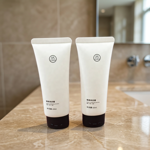 Tube ovale en plastique personnalisé pour crème de beauté, baume capillaire, avec bouchon à vis ovale noir pour après-shampoing - Product Image 5