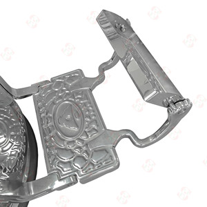 Sedia da Parrucchiere Reclinabile di Alta Gamma con Telaio Quadrato, Pompa Idraulica e Rotazione, Sedia Moderna da Barbiere - Product Image 3