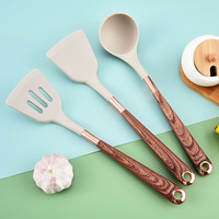 Ensemble de 10 ustensiles de cuisine antiadhésifs de haute qualité, spatules en silicone, louche à soupe, produits pour la maison et la cuisine
