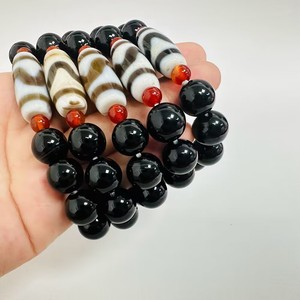 Grosir 2023 baru manik-manik Dzi batu akik giok asli gelang manik-manik untuk wanita dan pria hadiah Fengshui - Product Image 4