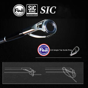 Toray 40T Carbon Fuji SIC Guide ML <span class=keywords><strong>Canne</strong></span> à pêche à filature rapide 2.13m 2.28m 2.43m 2.58m Baitcasting Rod pour bar truite brochet - Product Image 4