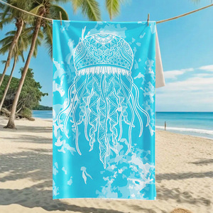 MB880 Toalla de playa de felpa de microfibra de alto poliéster Suave de secado rápido Impreso digital Logotipo de la novedad Gimnasio en casa Algodón Piscina Natación - Product Image 4