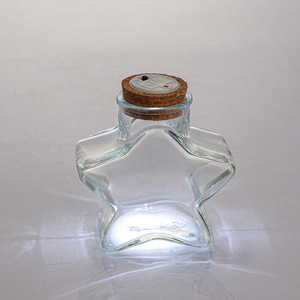 Barattolo di vetro trasparente a forma di stella a cinque punte alla deriva di vetro che desidera bottiglie con sughero-per decorazioni per la casa <span class=keywords><strong>e</strong></span> decorazioni per eventi - Product Image 6