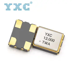 YXC SMD 1.8-3.3 فولت 10PPM, 4 دبوس 12.000 ميجا هرتز ، الكوارتز ، مذبذب الكريستال ، 12 ميجا هرتز