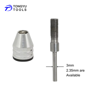 Phổ <span class=keywords><strong>Mini</strong></span> khoan <span class=keywords><strong>chuck</strong></span> Adapter 0.3-3.4mm, Keyless 3 hàm chuyển đổi với 2.35mm & 3mm chân cho Dremel công cụ quay & máy xay - Product Image 4