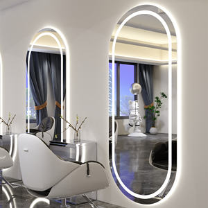 Современное умное настенное зеркало большого длинного большого парикмахера, бескаркасное светодиодное зеркало для салона красоты, гардеробной для отеля, настраиваемое зеркало с подсветкой - Product Image 3