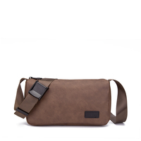 Sac bandoulière vintage multifonctionnel pour homme, idéal pour le quotidien, l'école, le bureau, les voyages et les activités de plein air, avec fermeture éclair, portable